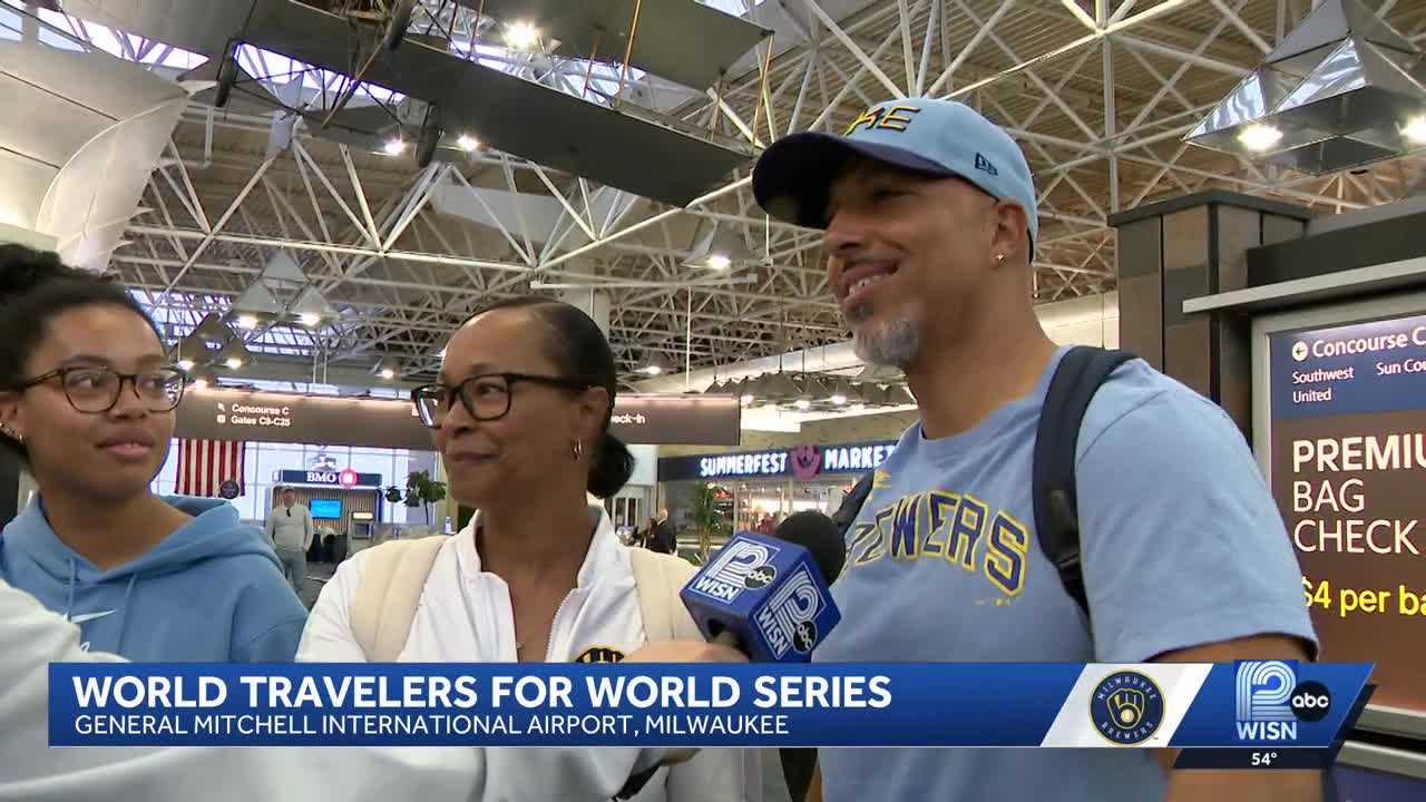 'Traveled for ... 24 hours': Fans travel from across the world for the World Series — WISN 12 Milwaukee, Austin Sports news