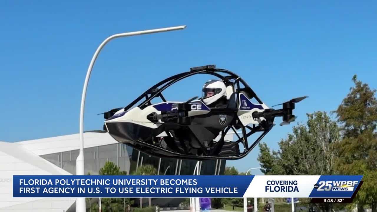 Florida Polytechnic University develops electric flying vehicle for police emergencies — WPBF West Palm Beach, Austin Community news