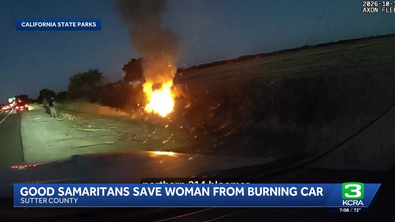 Officers rescue woman from burning car — WISN 12 Milwaukee, Austin Community news
