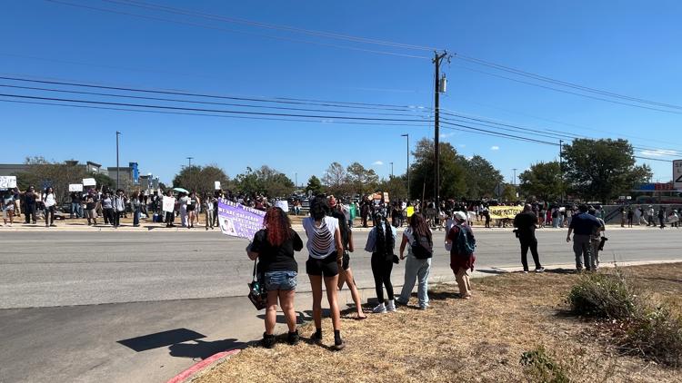 Pflugerville students hold walkout following ICE shooting in North Austin — KVUE (Austin)